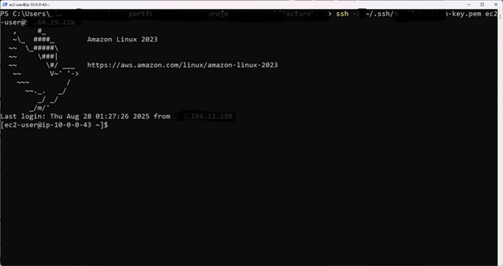 SSH Access Screenshot