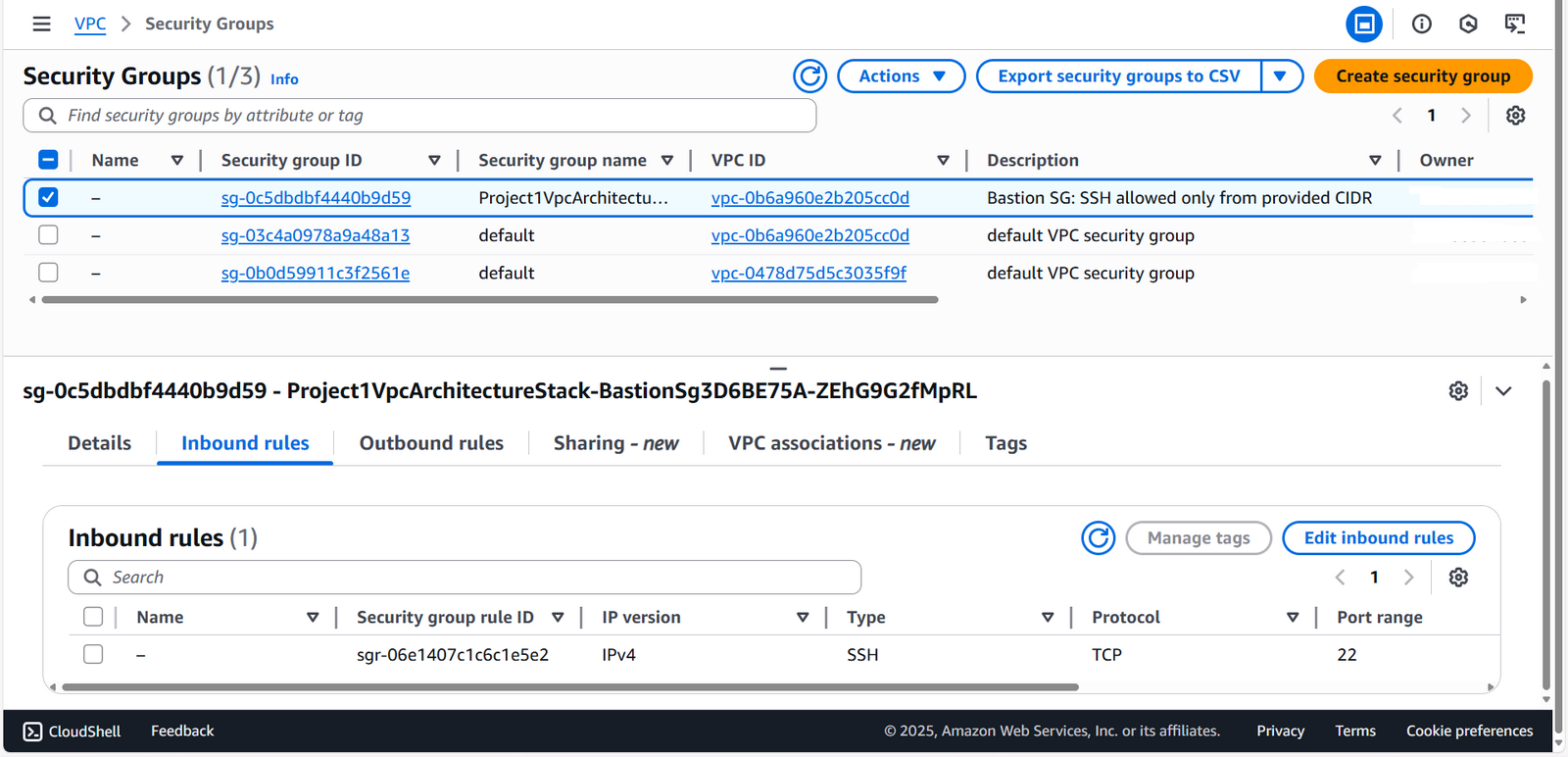 Security Groups